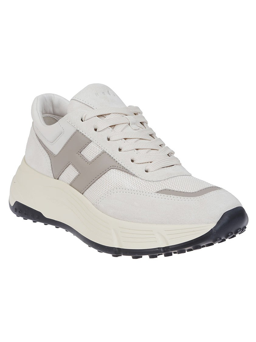 Hogan H669 Leather Sneakers With Logo Detail