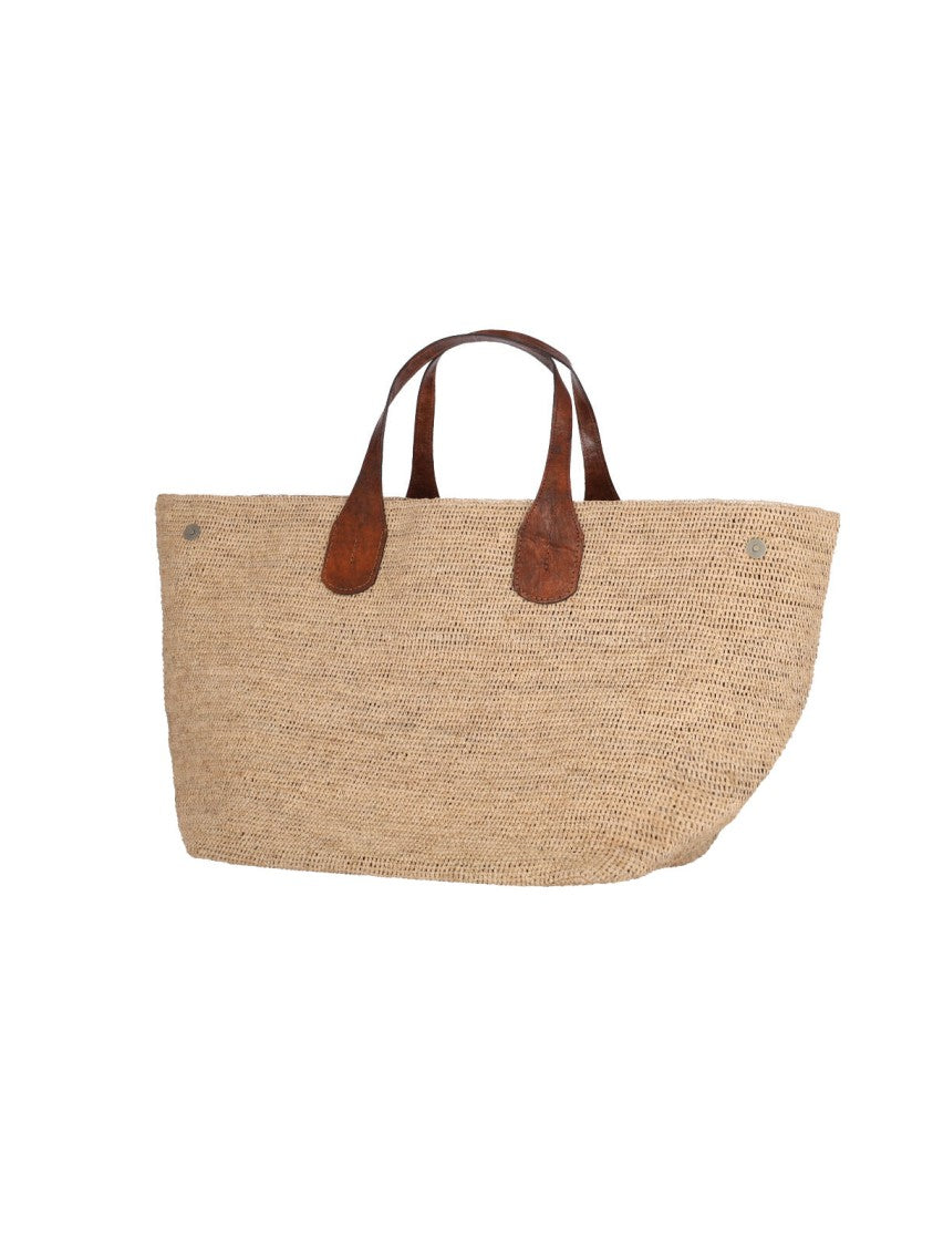 Ibeliv Beige Handbag With Structured Base
