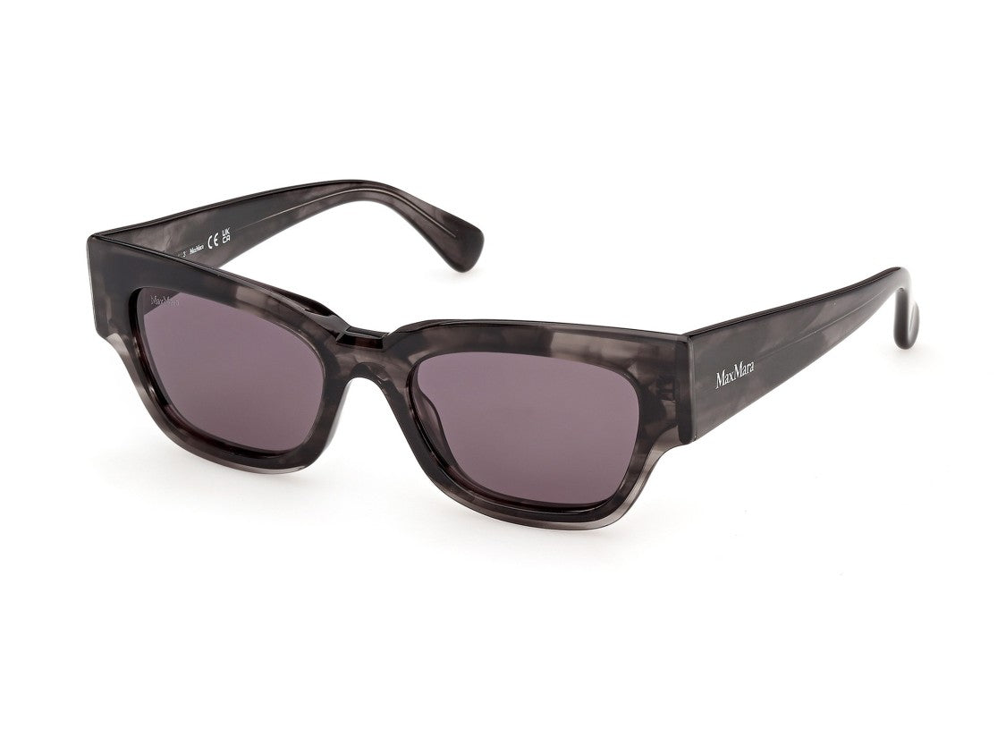 Max Mara Mm0211 Oversized Marbled Acetate Square Sunglasses