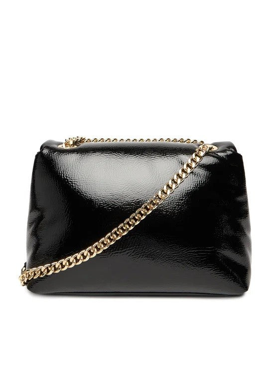 Armani Exchange Glossy Textured Shoulder Bag