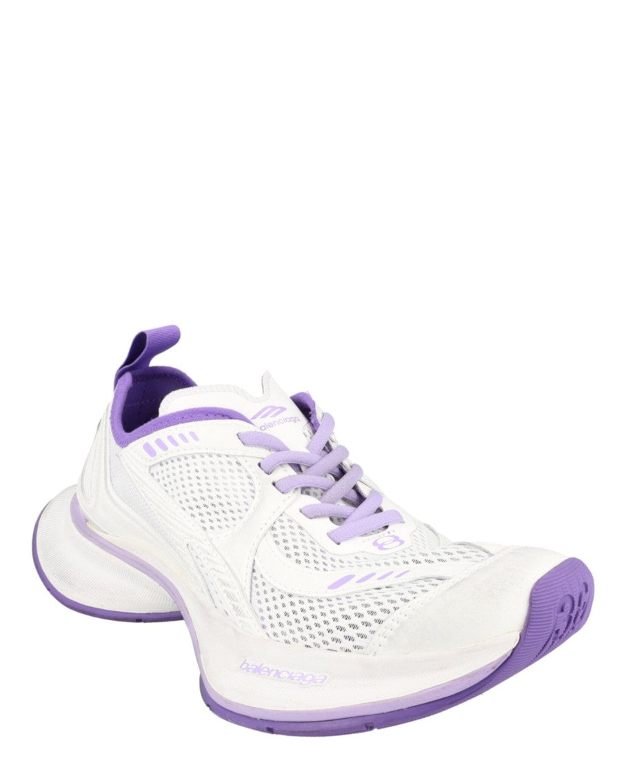Balenciaga Low-Top Sneakers With Breathable Mesh And Block Heel