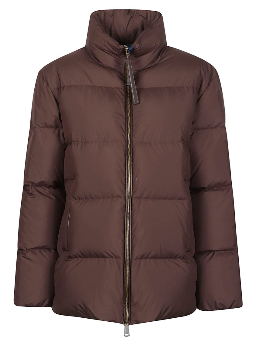 Moncler Vivantesse High Collar Stand Polyester Down Jacket