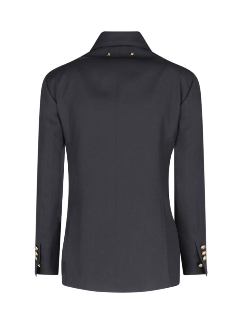 Golden Goose Black Double Breasted Wool Blazer