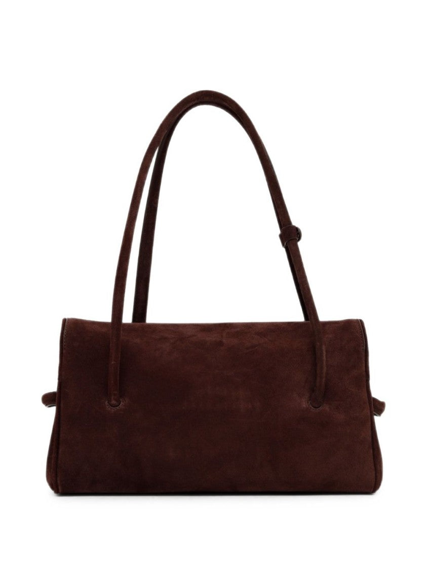 Jacquemus Elongated Rectangular Bag With Suede-Like Texture And Knot Detail
