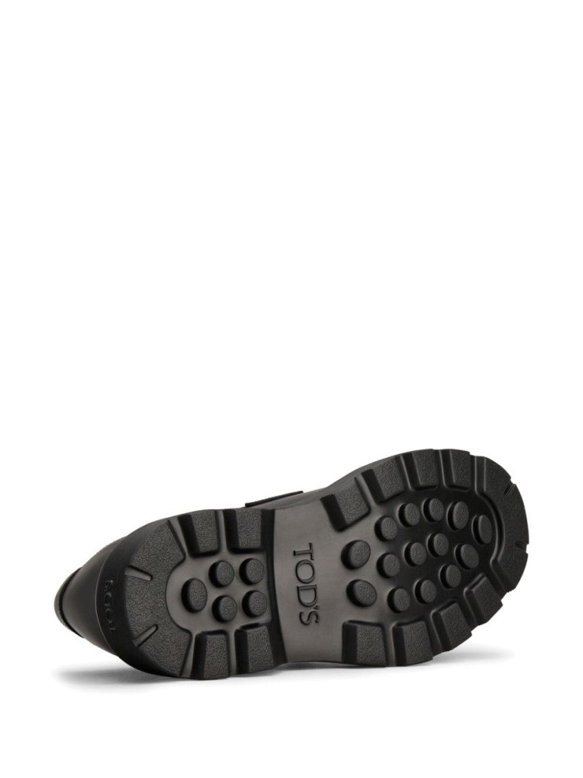 Tod's Black Leather Loafers