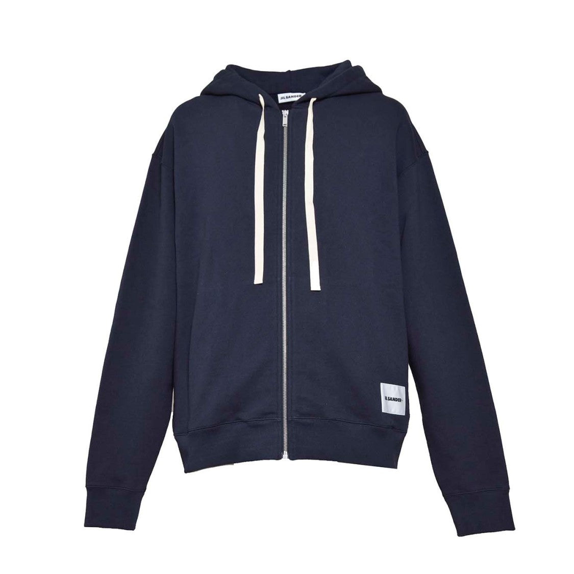 Jil Sander Boxy Cotton Sweatshirt With Adjustable Hood
