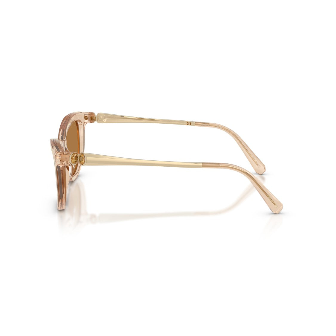Swarovski 0Sk6057 Translucent Acetate Sunglasses With Angular Frame