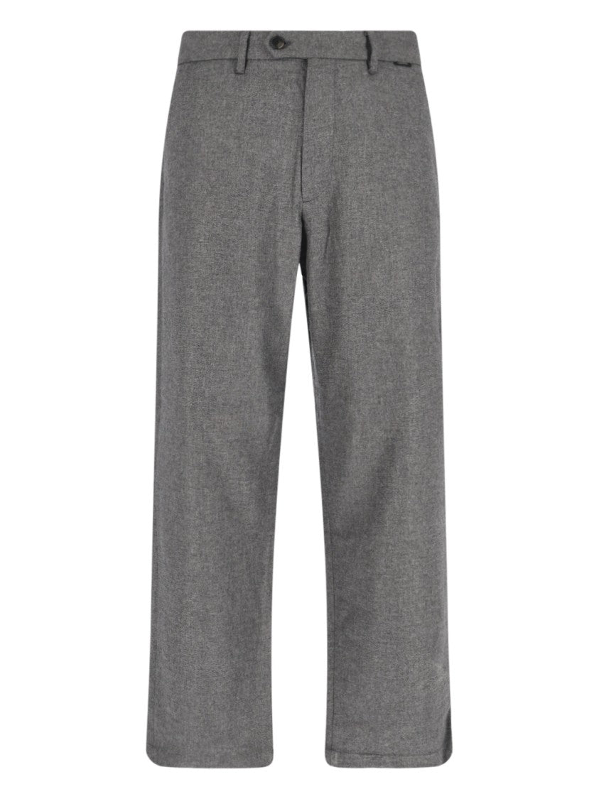 Closed Grey Wool-Blend Fairport Straight-Leg Pants