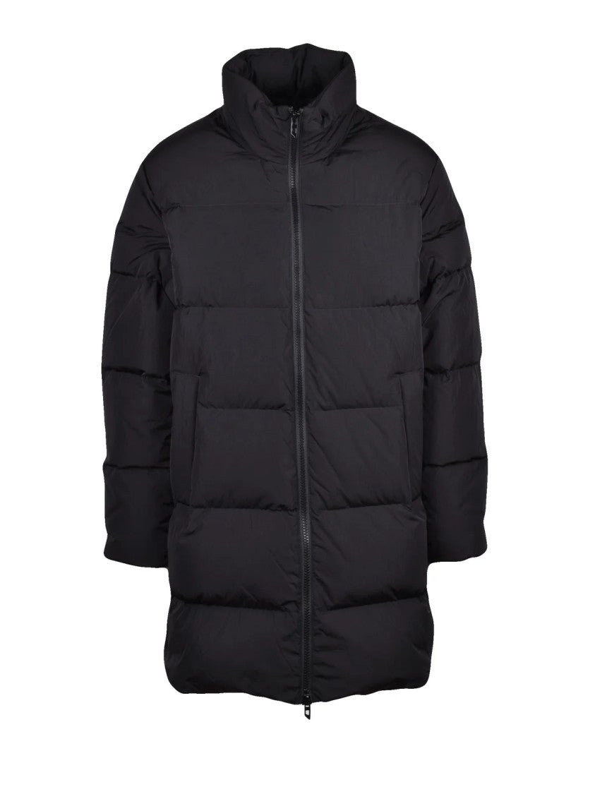 Diesel Black Nylon Long Down Jacket