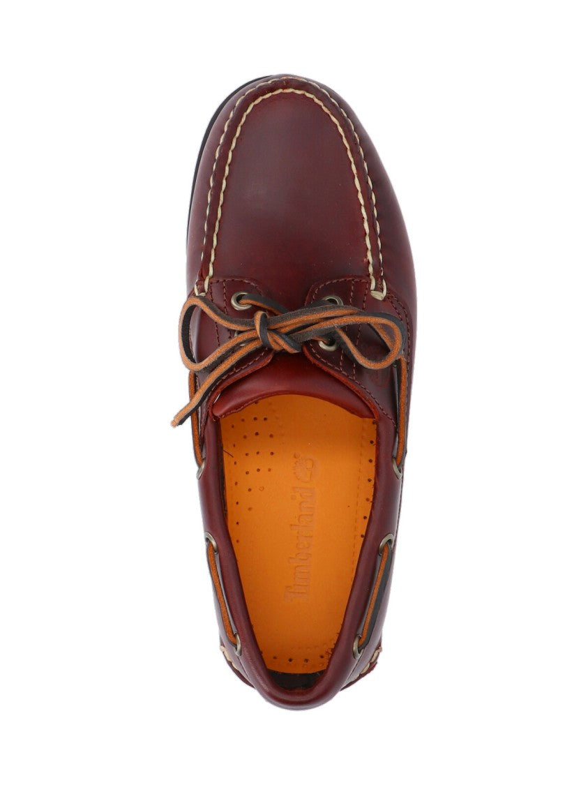 Timberland Bordeaux Classic Leather Slip-On Moccasins