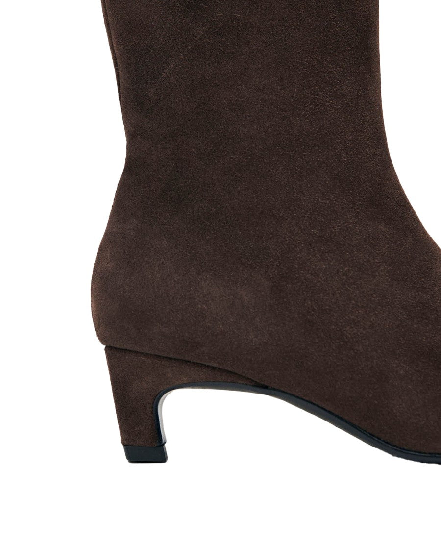 Alohas Ambar Rift Pointed Toe Kitten Heel Suede Boots