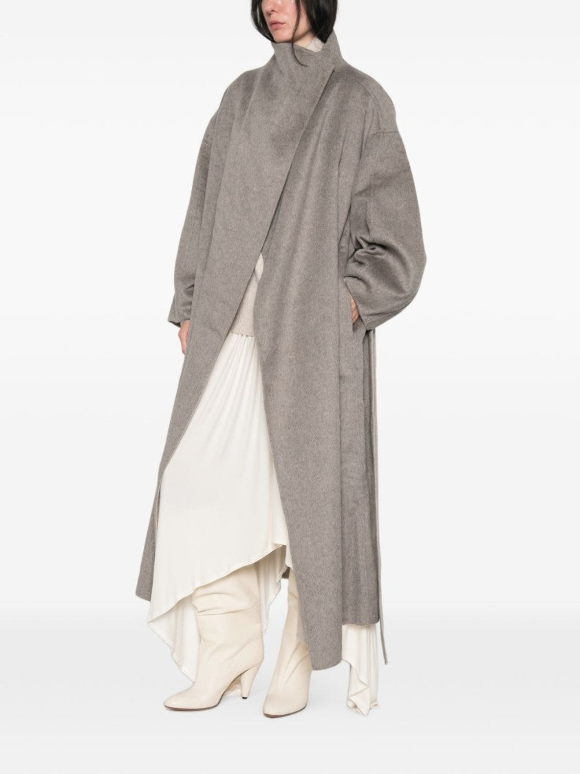 The Frankie Shop Oversized High-Collar Long Coat