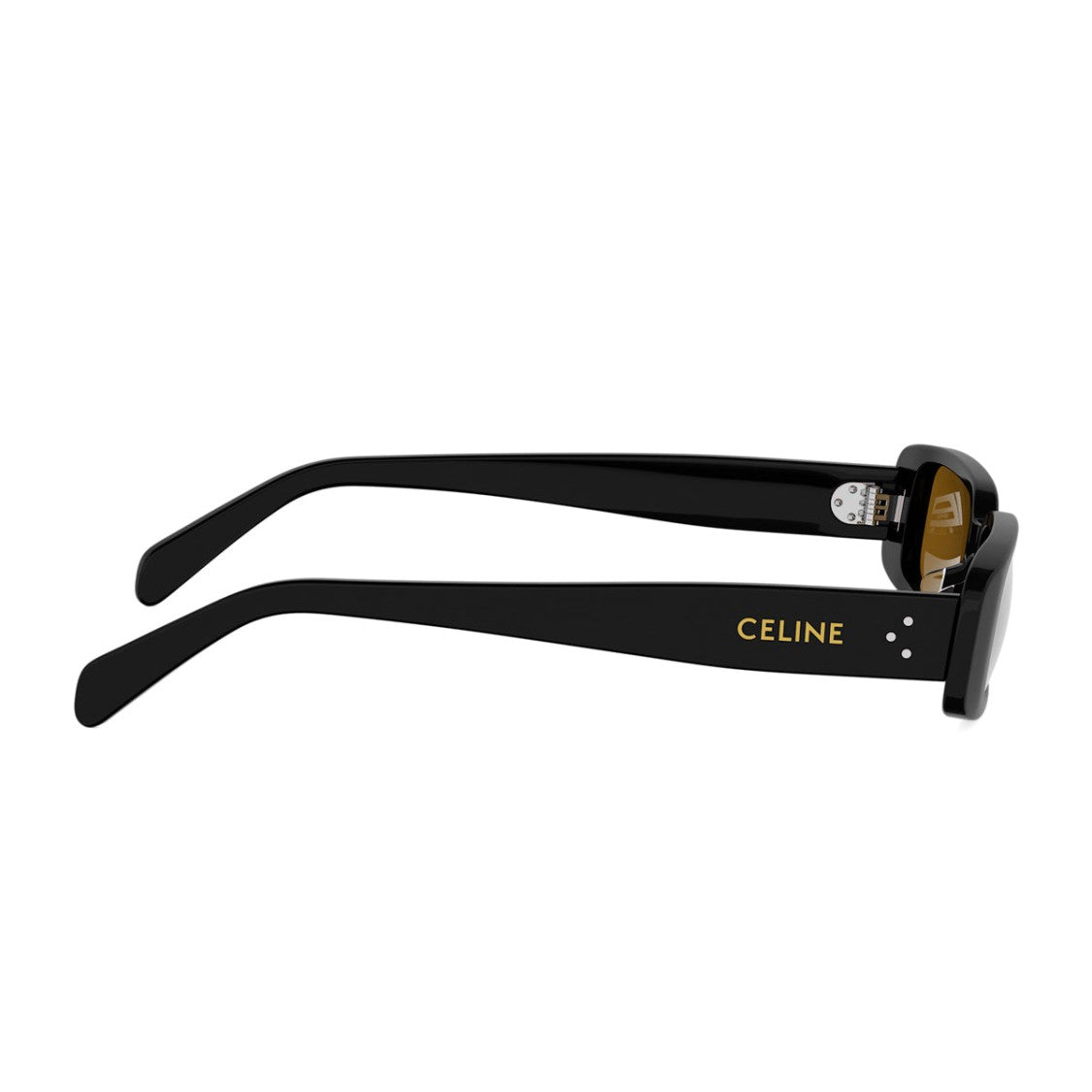 Celine Black 3 Dots Recycled Acetate Geometric Sunglasses