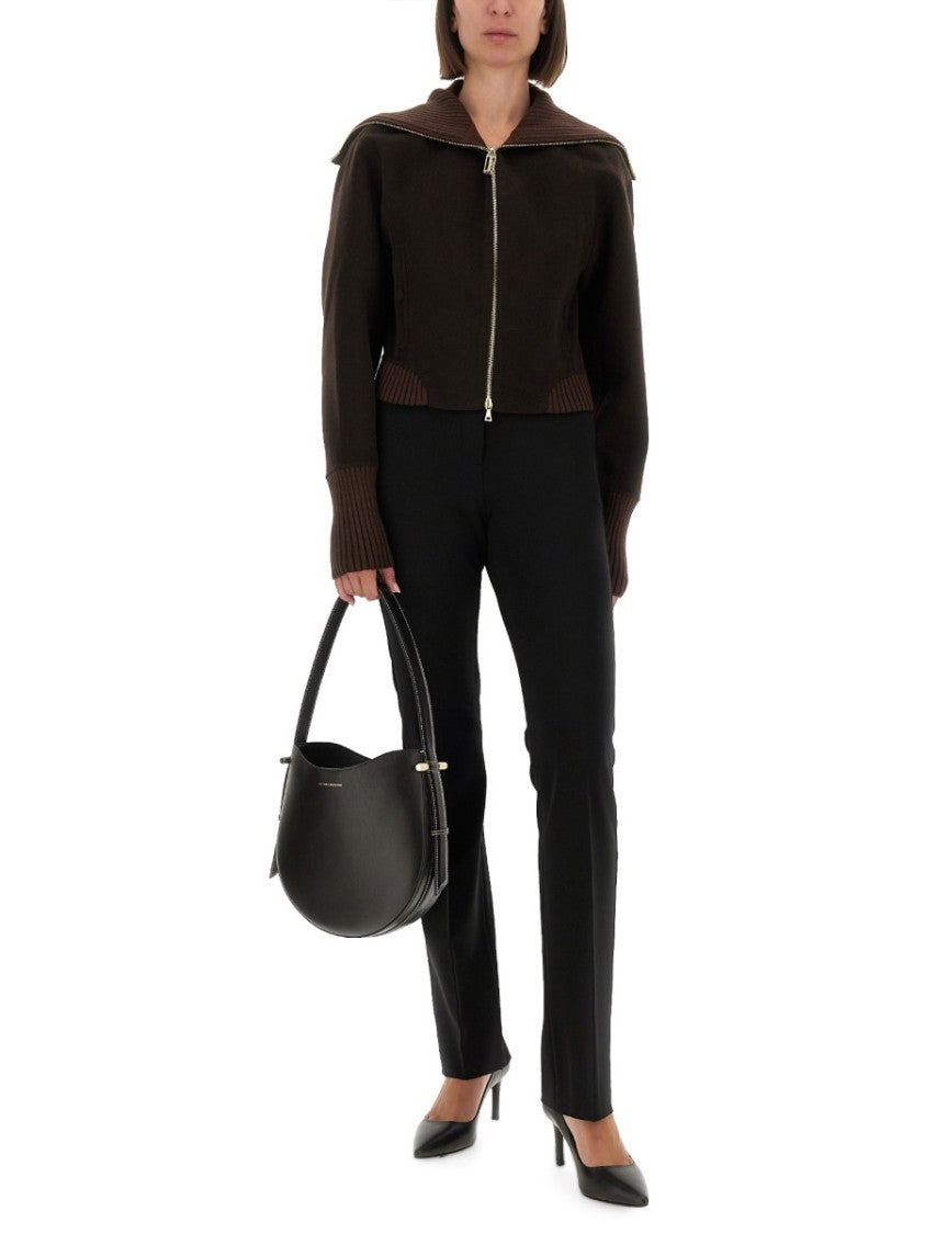 Victoria Beckham Zippered Wool Jacket