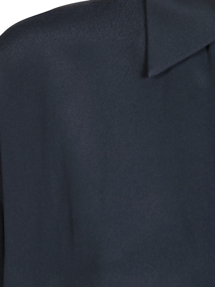 Dondup Oversized Silk-Blend Crepe De Chine Shirt