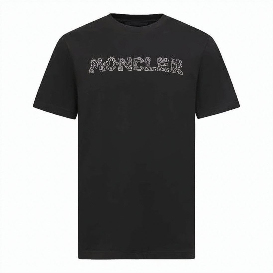 Moncler Cropped Short-Sleeved T-Shirt With Horizontal Stripe