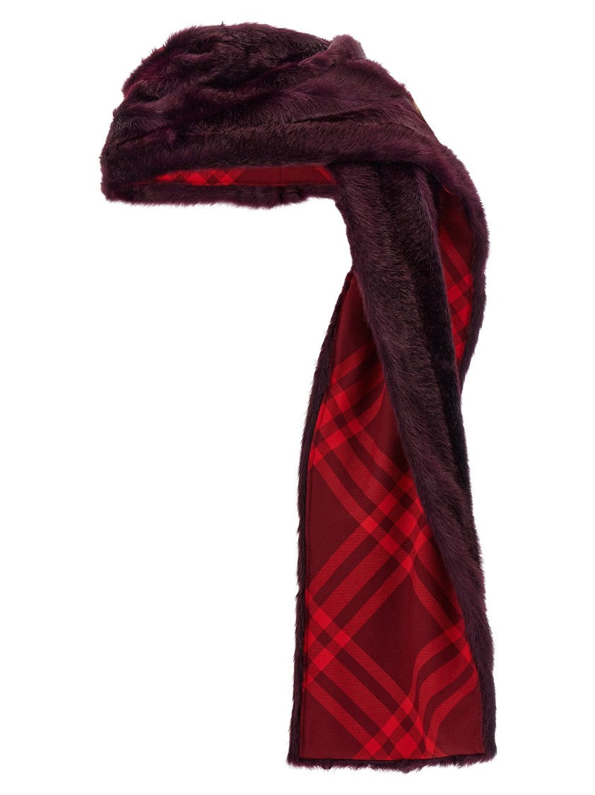 Burberry Eco Fur Hooded Scarf
