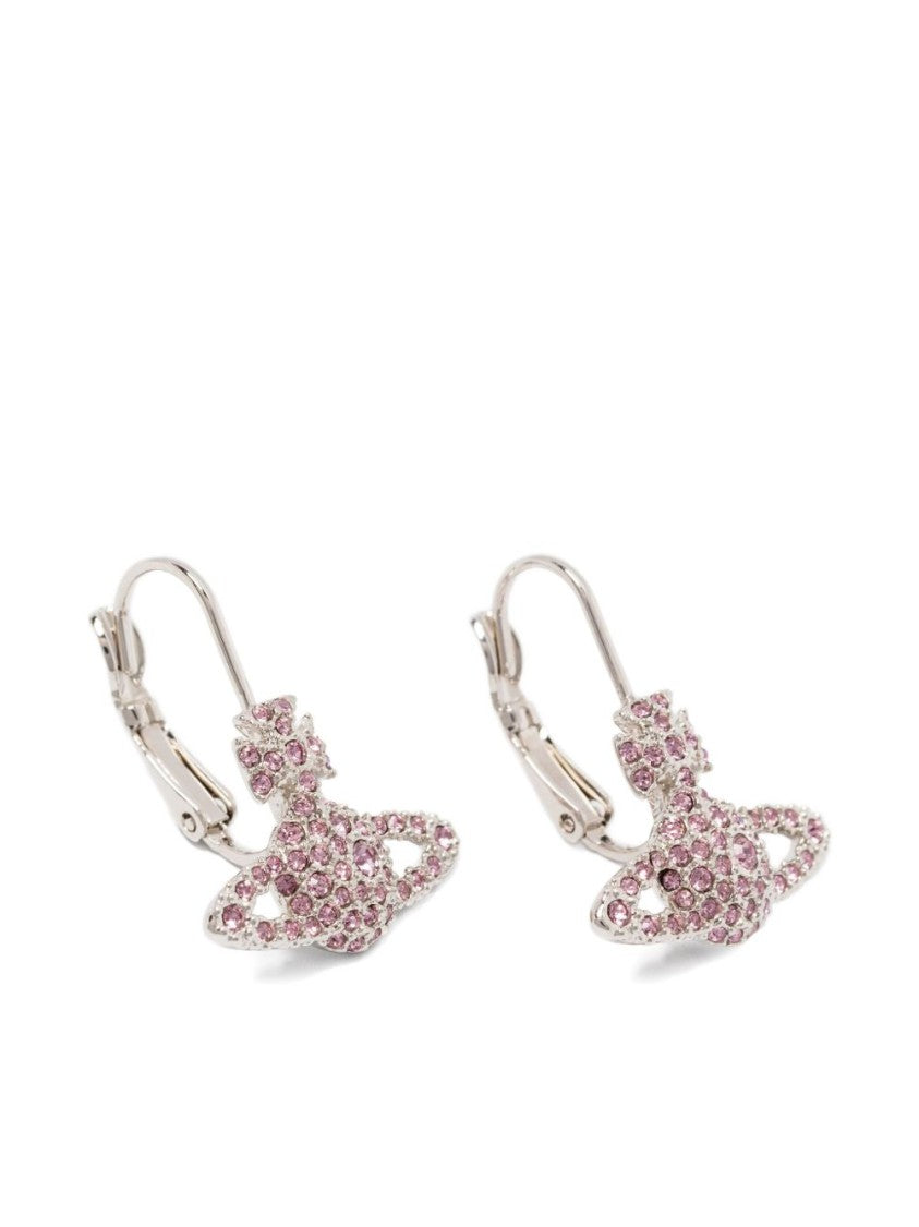 Vivienne Westwood Orb Motif Platinum Earrings