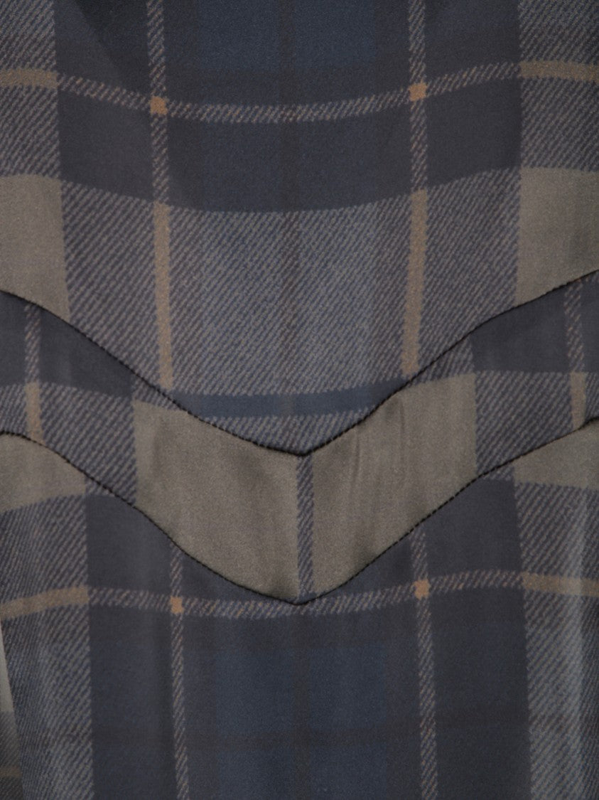 Sacai Black T-Shirt With Ribbed Crew Neck