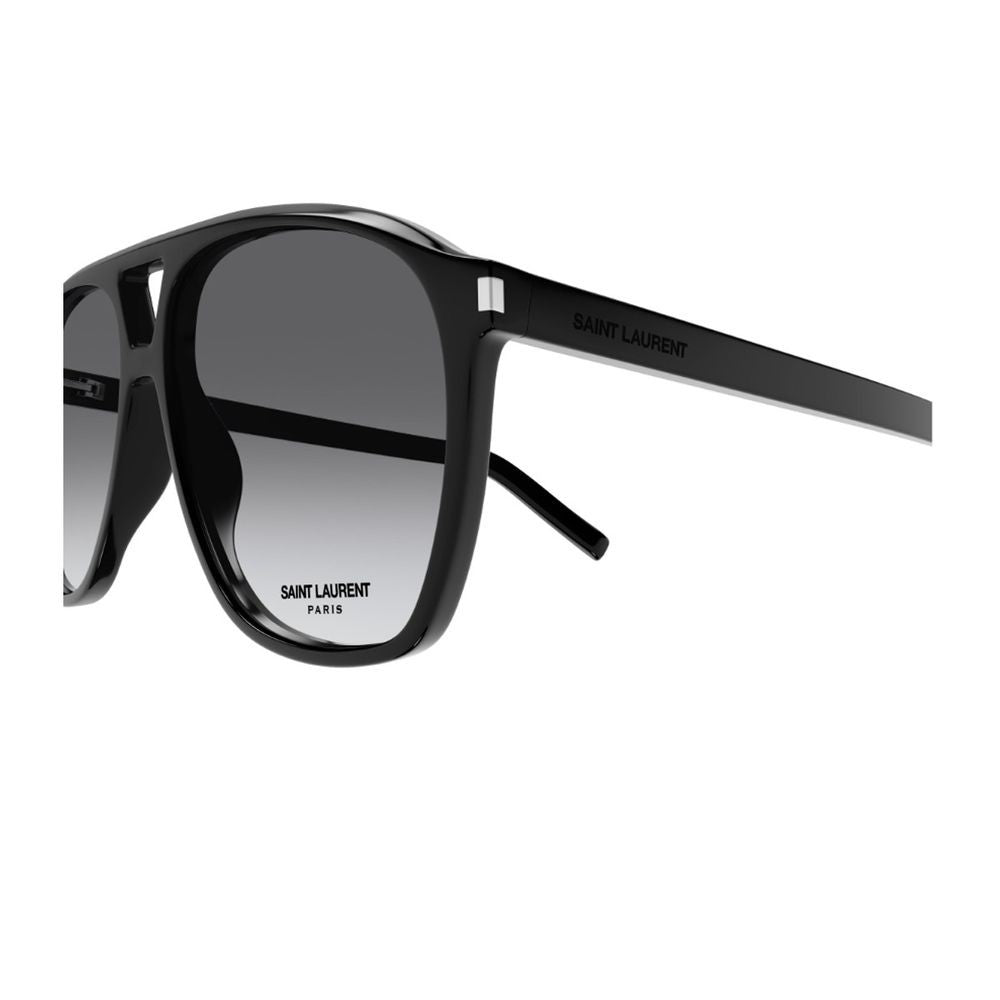 Saint Laurent Sl 596 Dune Linea Corner Angle Oversized Aviator Sunglasses