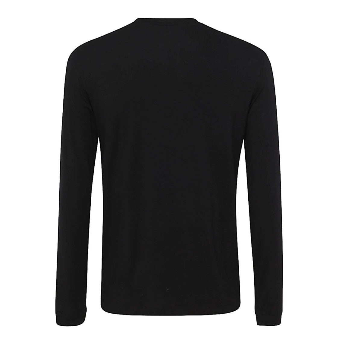 Giorgio Armani Viscose Blend Long-Sleeved T-Shirt With Crew Neckline