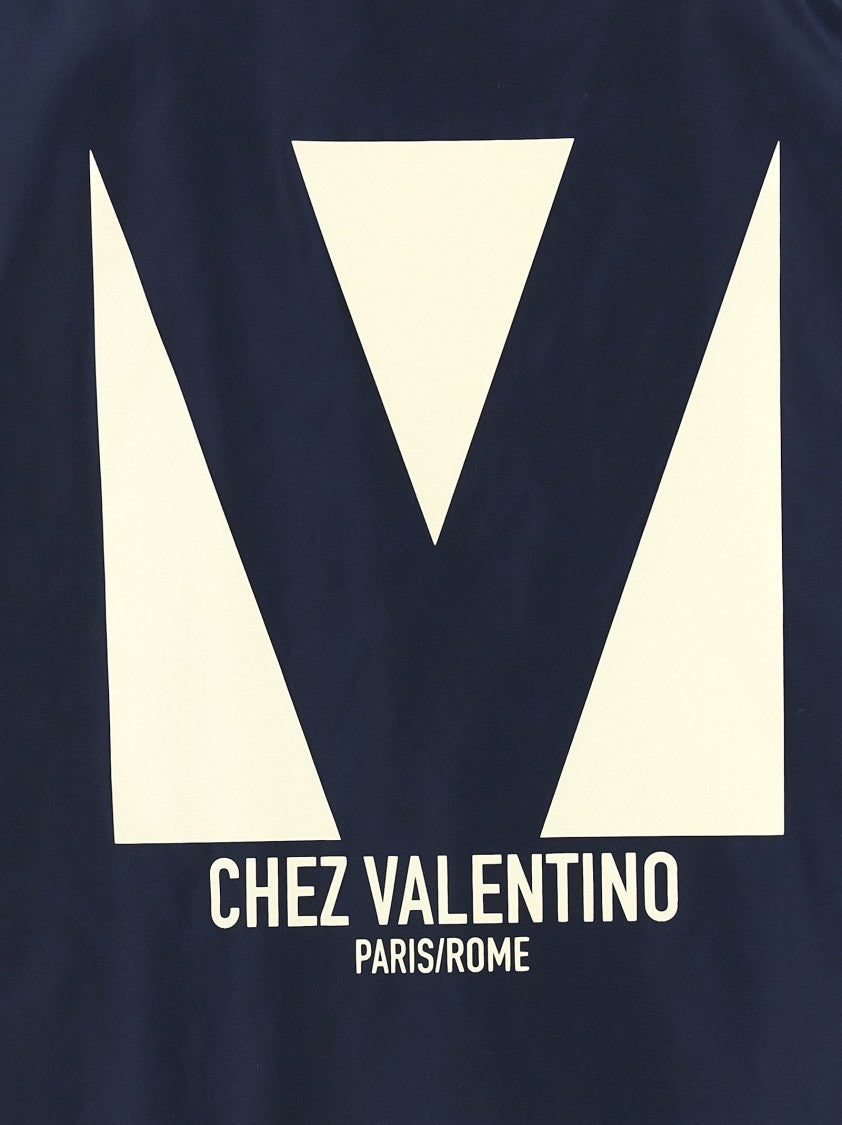 Valentino Garavani Nylon Windbreaker With 'Chez Valentino' Print