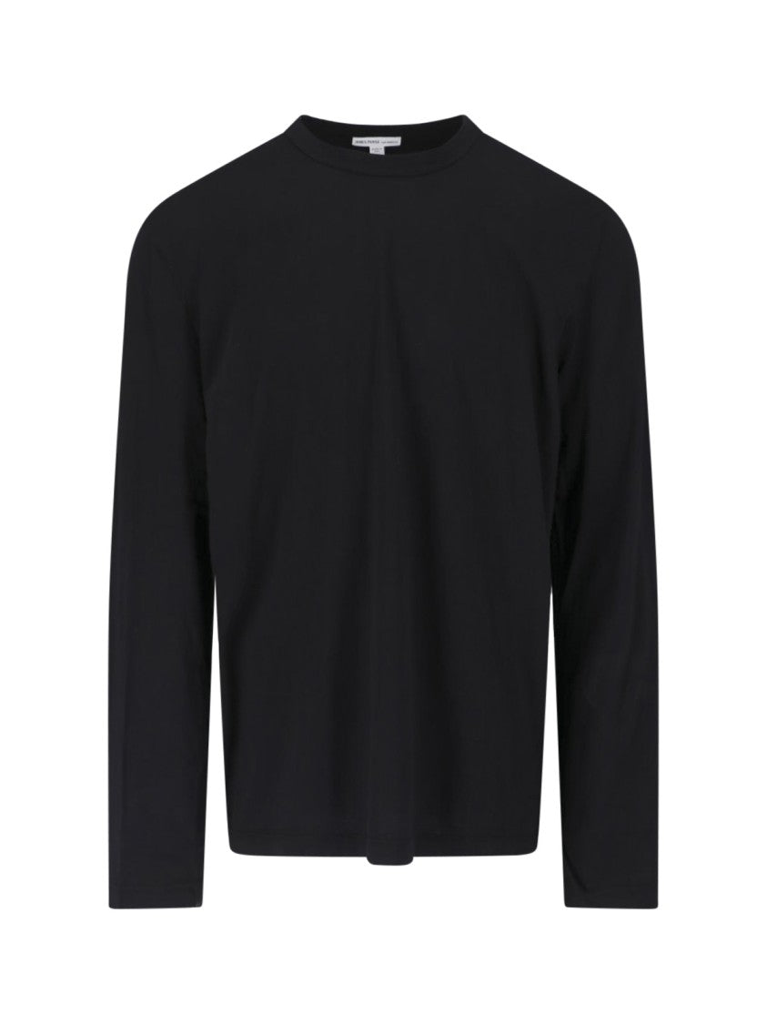 James Perse Black Cotton Long-Sleeve T-Shirt