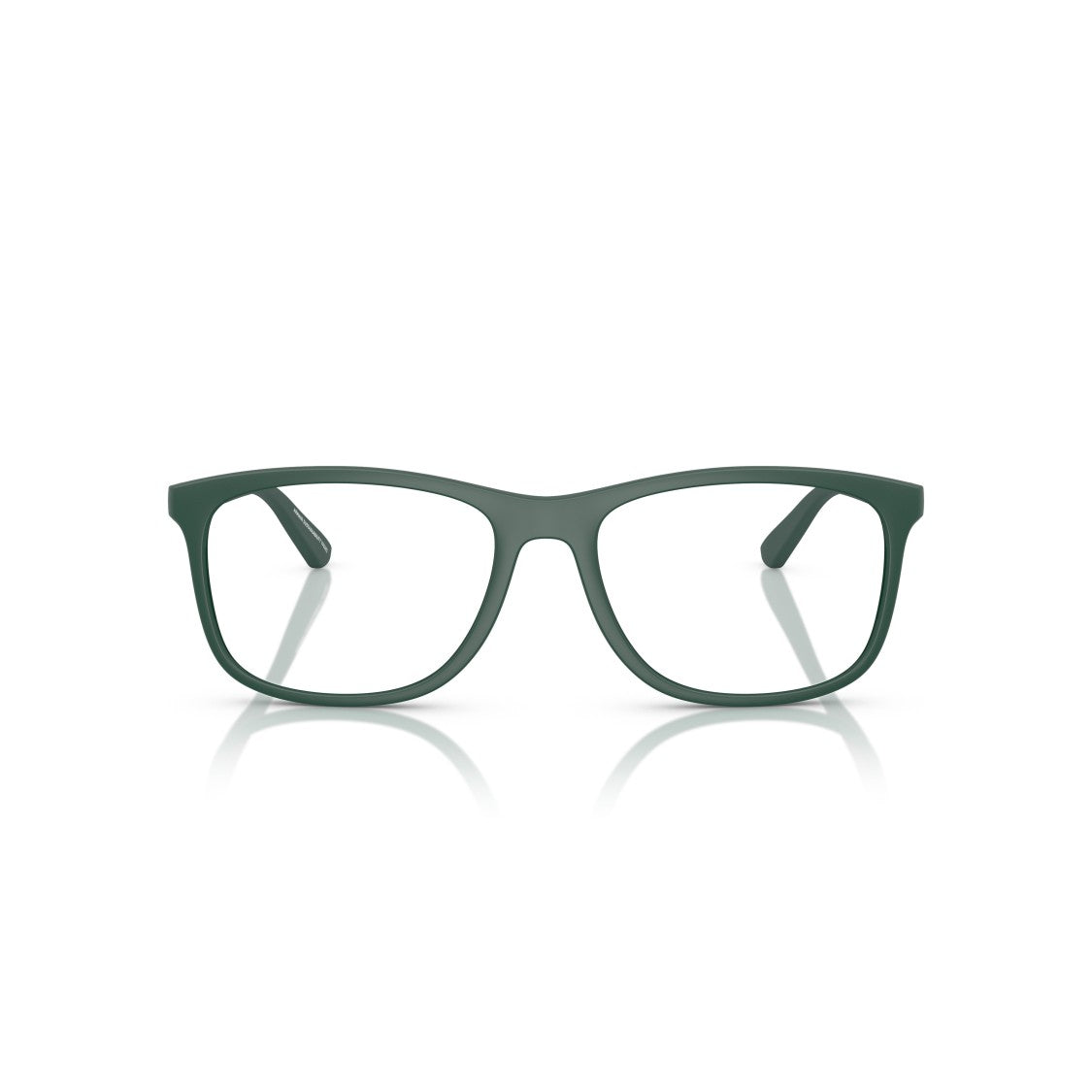 Emporio Armani 0Ea3247 Oversized Square Frame Eyeglasses In Deep Green Matte Finish