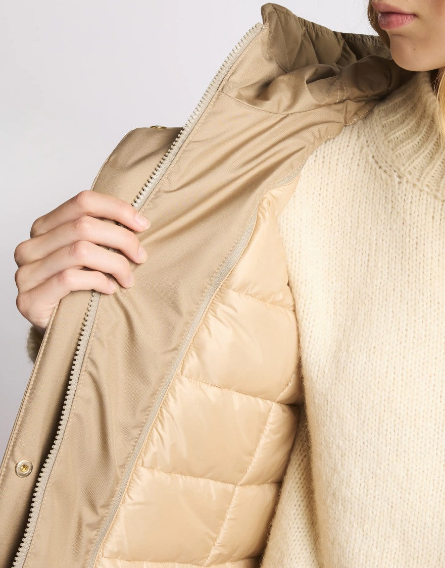Fay Structured Toggle Coat With And Quilted Lining