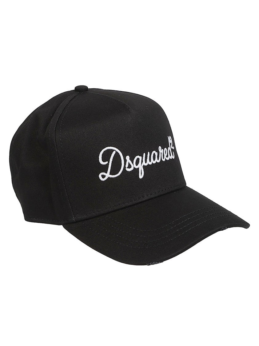 Dsquared2 Signature Structured Cotton Adjustable Cap