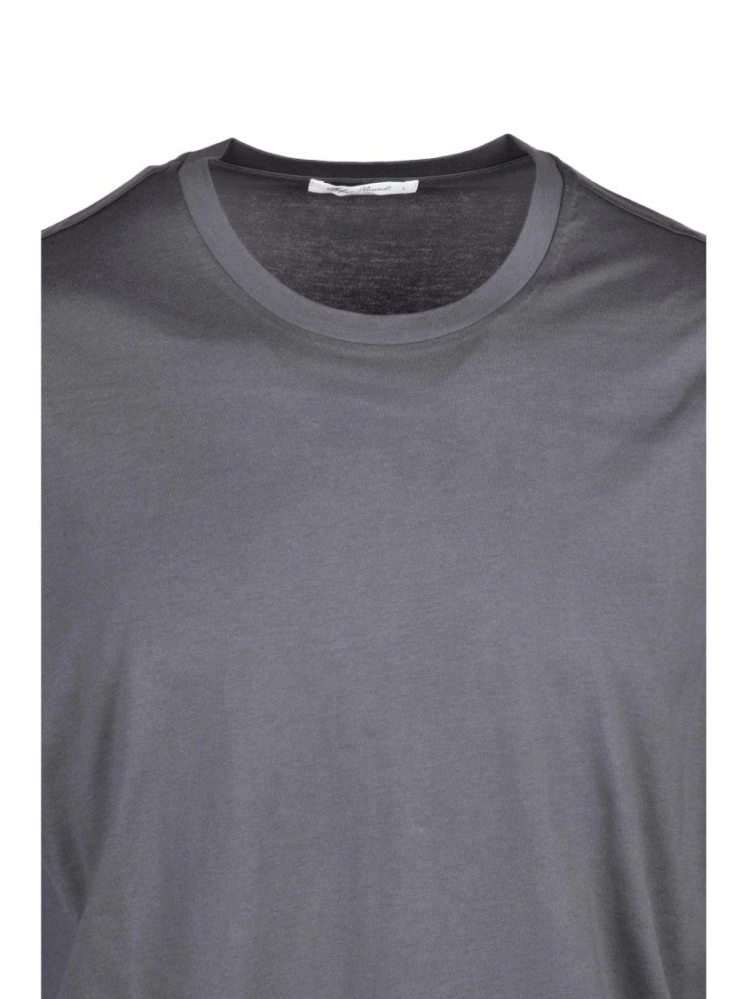Stefan Brandt Grey Cotton Long-Sleeve T-Shirt