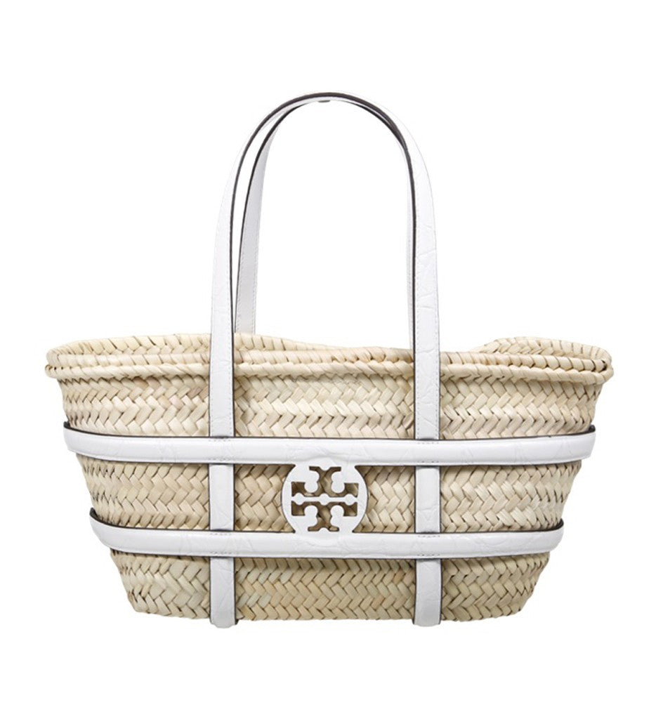 Tory Burch Woven Raffia Bag With Structured Silhouette