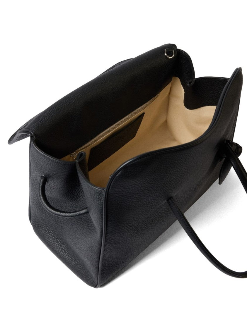 Jacquemus Textured Silk And Nylon Handbag With Knot Detail