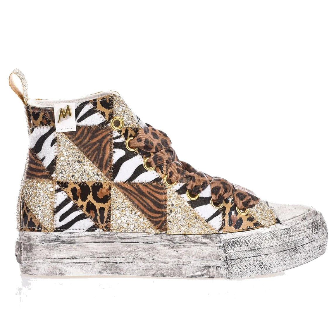 Mimanera Airlines Platform Jungle Patch Sneakers