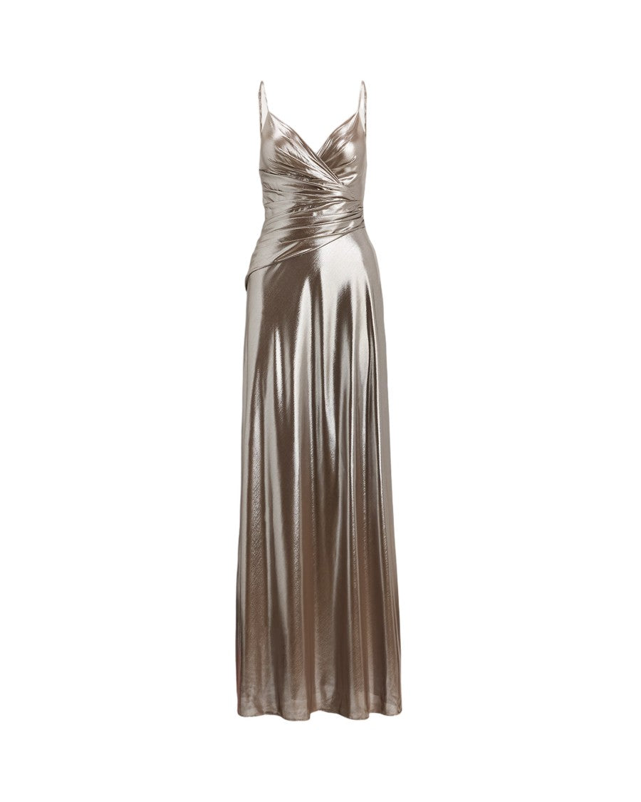 Lauren Ralph Lauren Raehan Long Sleeveless Gown With Metallic Details