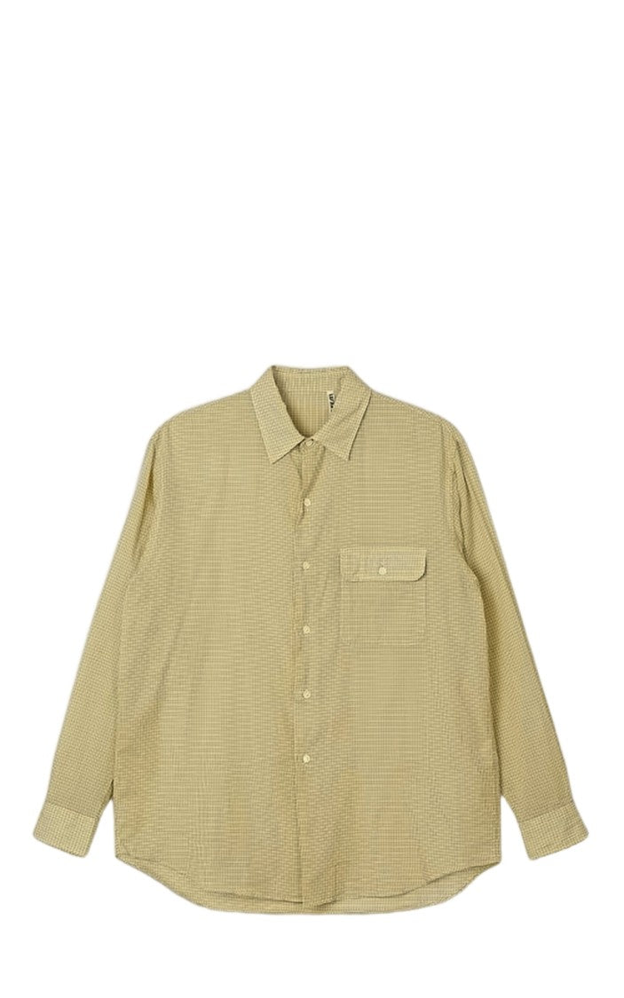 Kaptain Sunshine Long-Sleeve Checkered Shirt With Chest Pocket