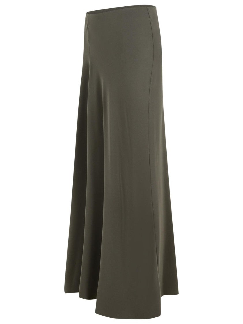 P.A.R.O.S.H. 'Poker' Long Skirt In Grey Polyester