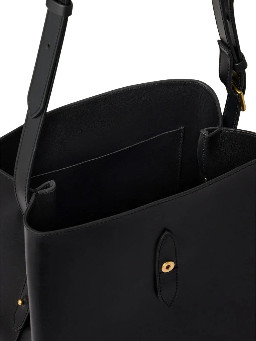 Soeur Bello Black Leather Handbag