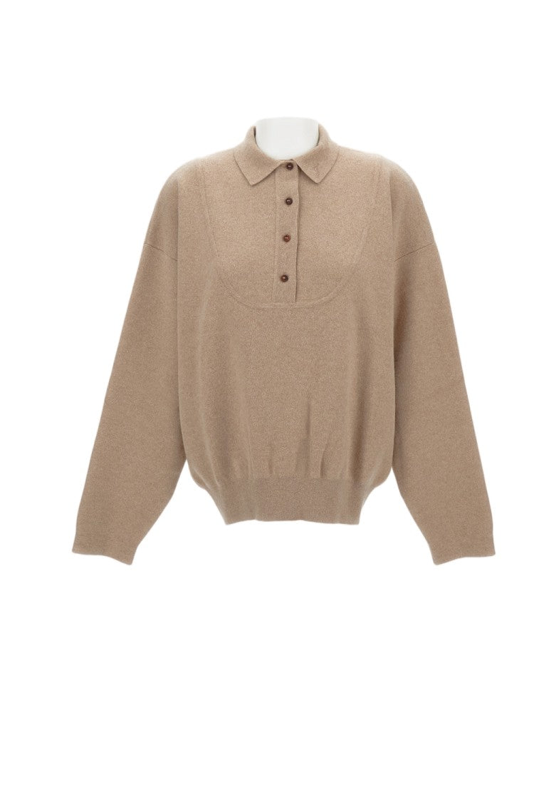 Jacquemus Heavyweight Virgin Wool And Cashmere Polo Sweater