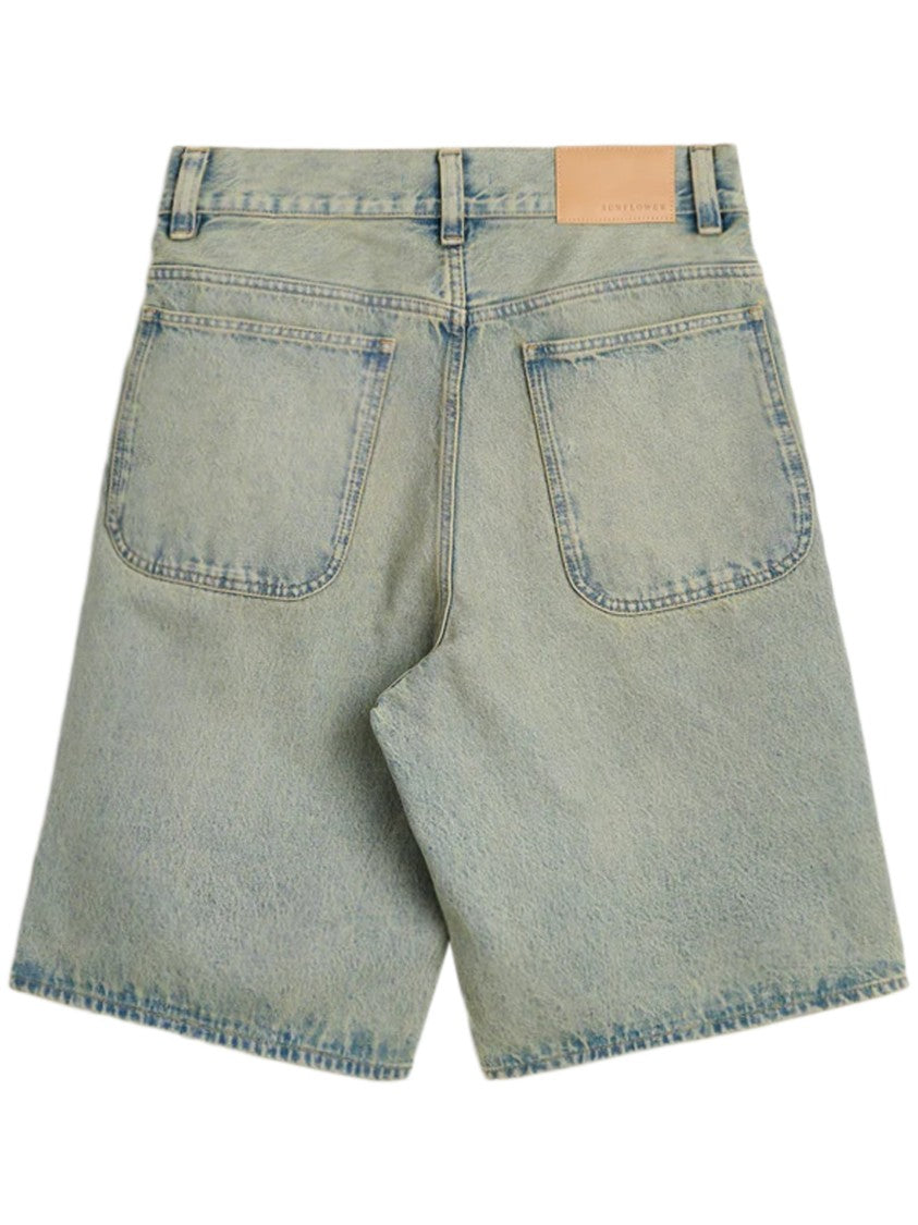 Sunflower Super Wide Denim Shorts With Classic Five-Pocket Styling