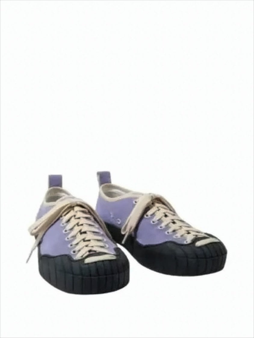 Sunnei Low-Top Sneakers In Muted Purple With Cream Accents