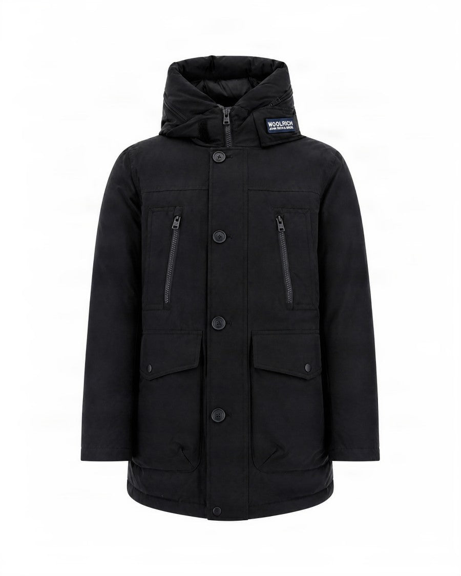 Woolrich Water-Repellent Windproof Parka With Logo Patch