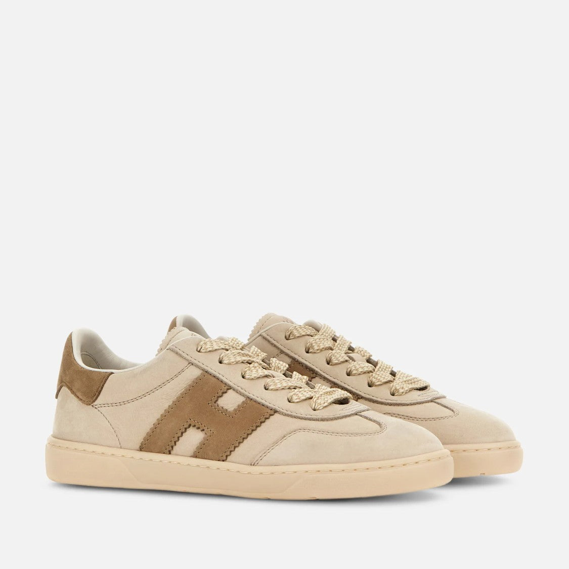 Hogan Beige Light Brown Low-Top Sneakers