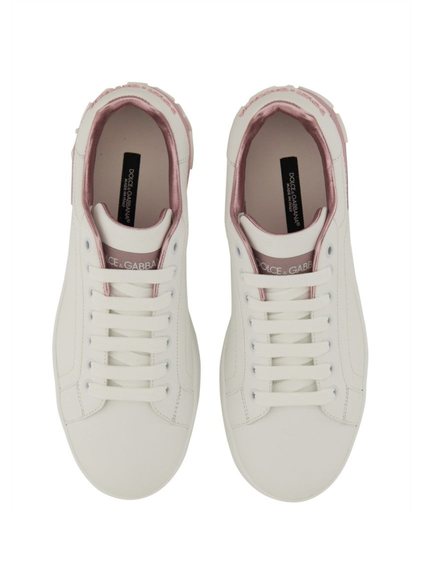 Dolce & Gabbana Portofino Low-Top Leather Sneakers