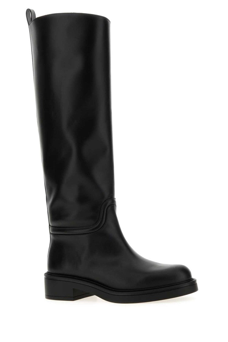 Stuart Weitzman Black Leather Celia Boots