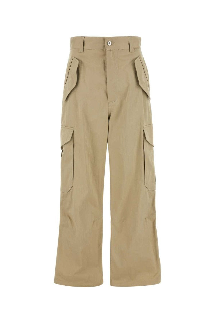 Bottega Veneta Cappuccino Cotton Blend Cargo Pant