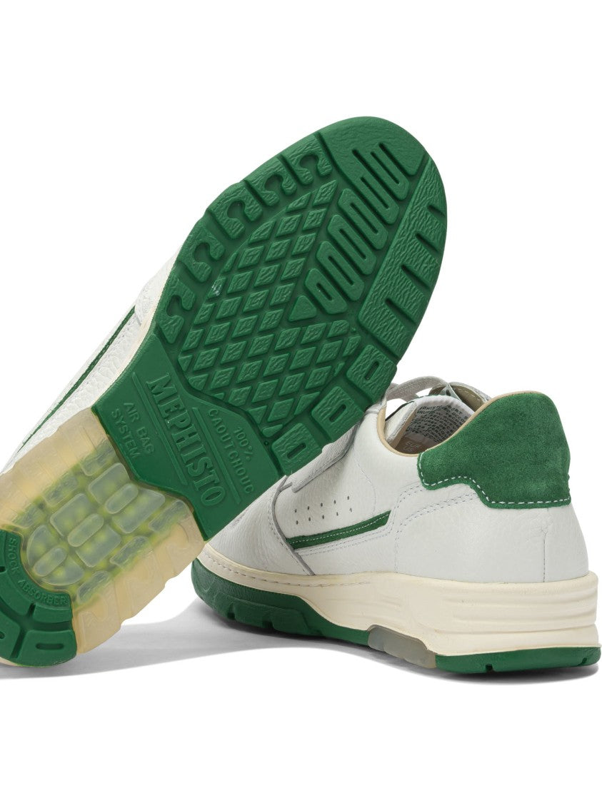 Mephisto White Leather Sneakers