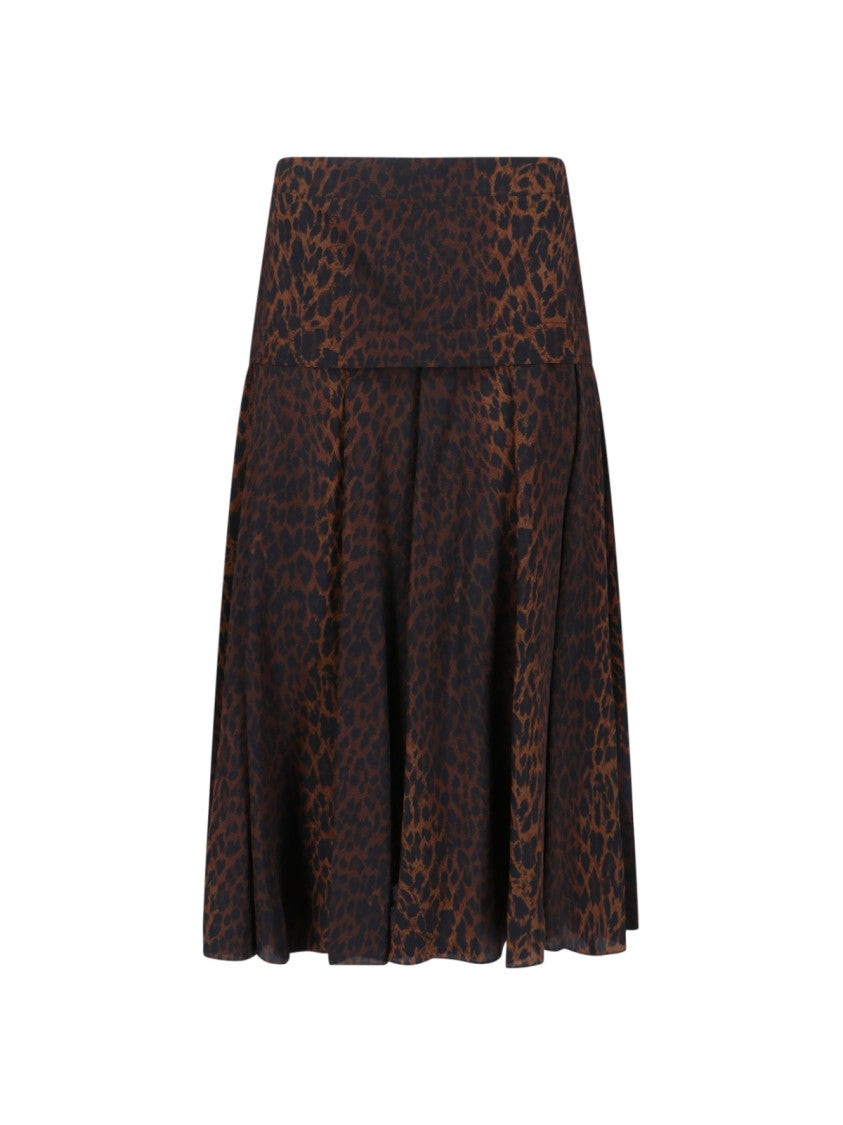 Balenciaga Leopard Print Maxi Skirt – Leopard Print