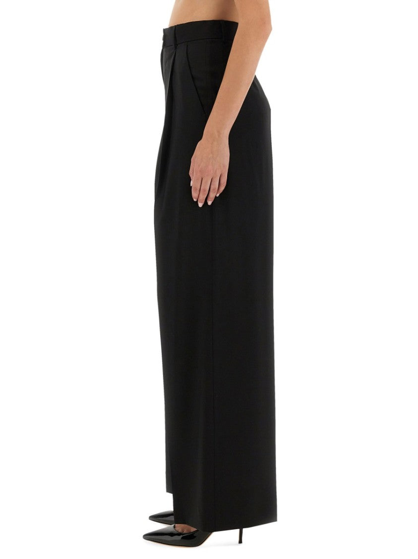 Sportmax High-Waisted Wide-Leg Pants With Tailored Pleats