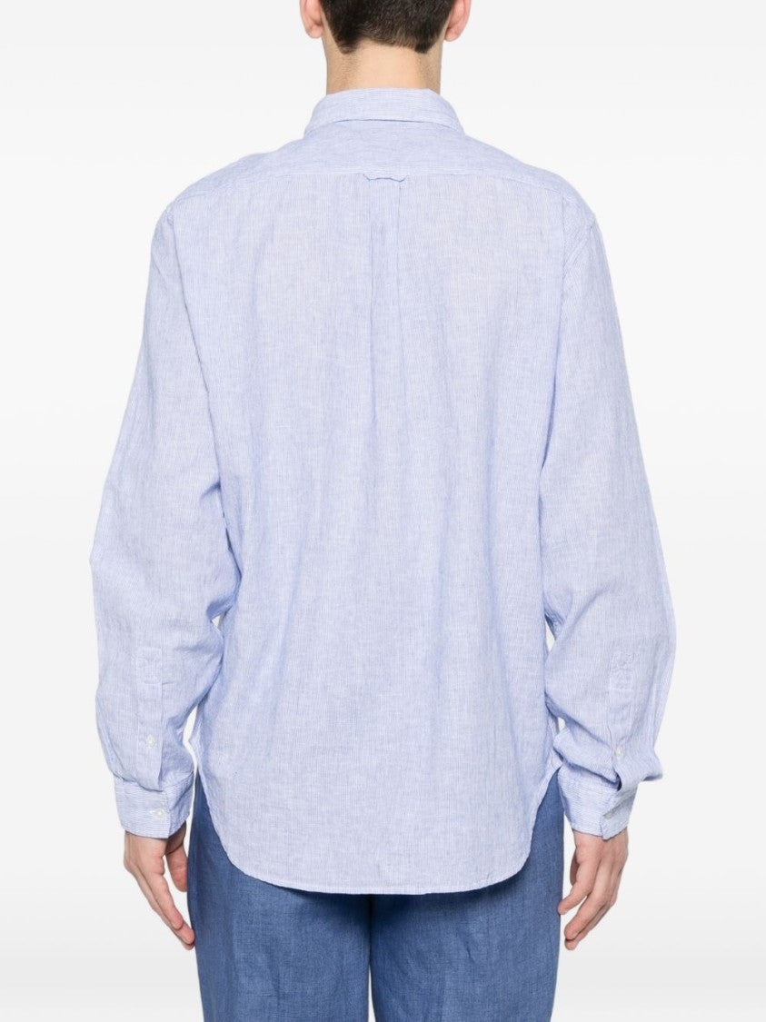 Woolrich Long-Sleeve Striped Cotton Shirt